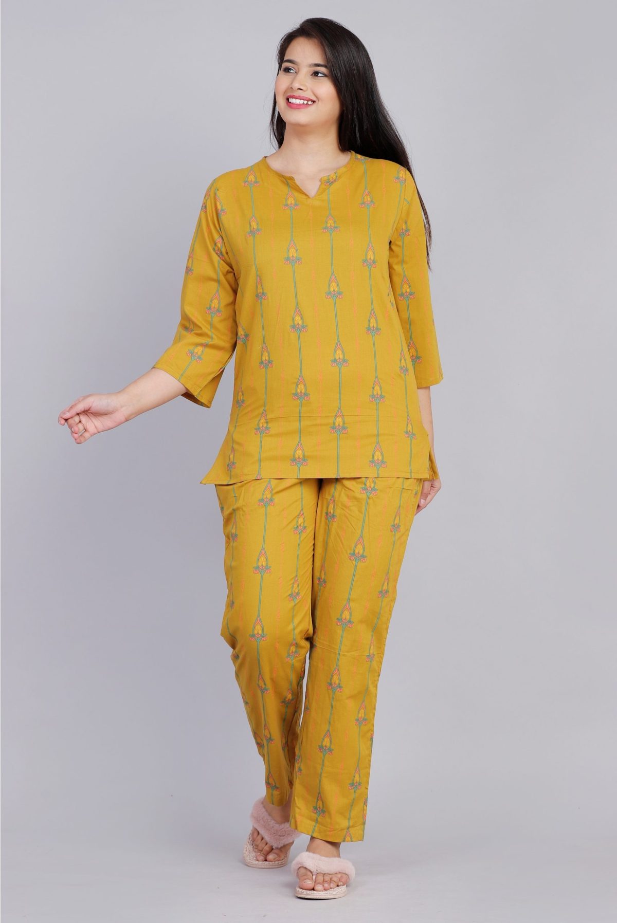 Warvi Women's Cotton Co-Ord Set