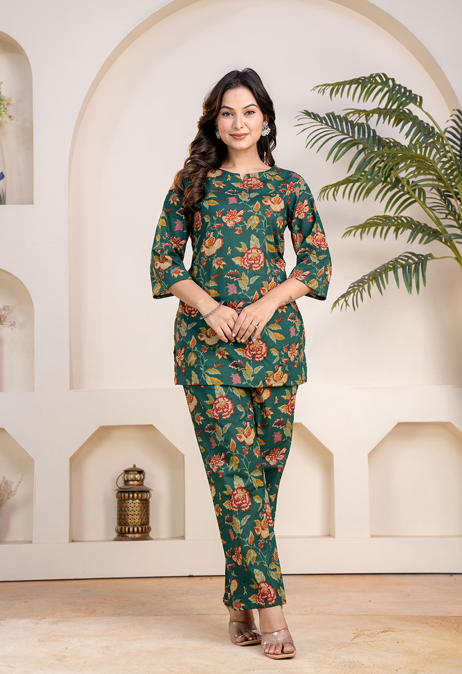 Warvi Women's Cotton Co-Ord Set